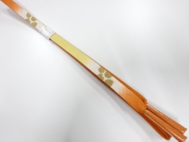 JAPANESE KIMONO / UNUSED KOREI HAND-TIED OBIJIME